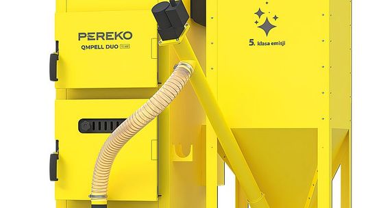 Kocioł dwupaliwowy PEREKO QmPell Duo 15 kW – pellet i drewno