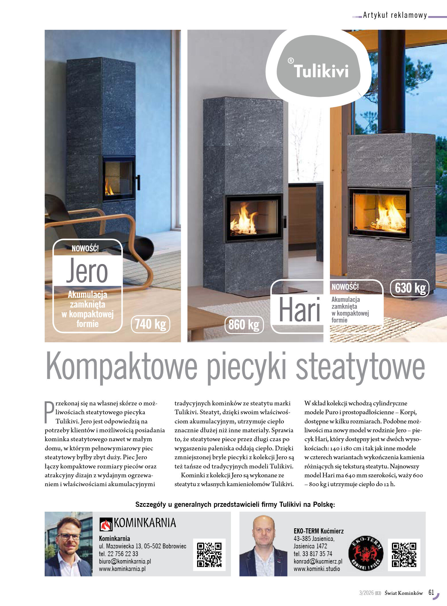 Świat Kominków 3/2026 (83) - przeglądaj bezpłatnie - strona 63